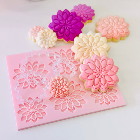 Pattern Shape Plate Kit- Dahlias