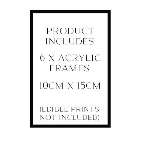 Cake frames - Set of 6 (designed for our 8" hexagon guides)