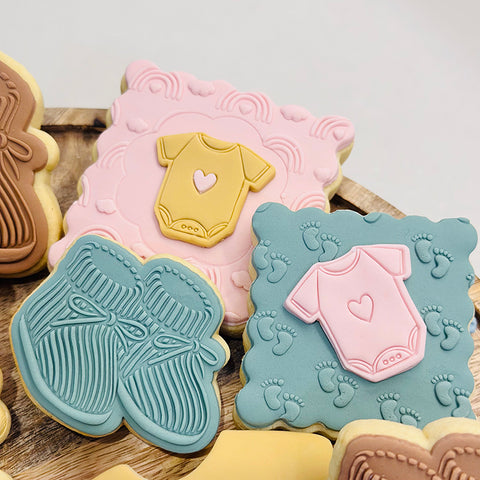 Little Imprints Stamp & Cutter Set- Baby Onesie with Heart