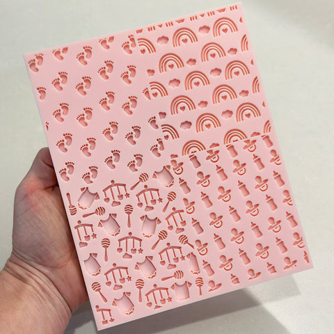 Multi Pattern Plate - Oh Baby