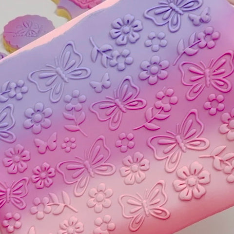 Pattern Plate- Butterflies and Blossoms