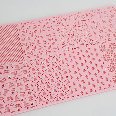 Large Multi Pattern Plate- Christmas