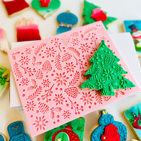 Pattern Plate- Christmas Folliage