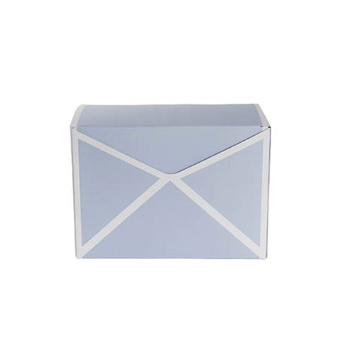 Letter Folding Cookie Box - Pale Blue Polka Dot