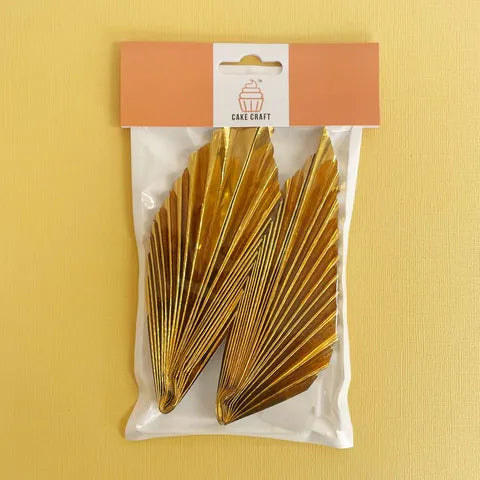 Gold Deco Fan - 2pce