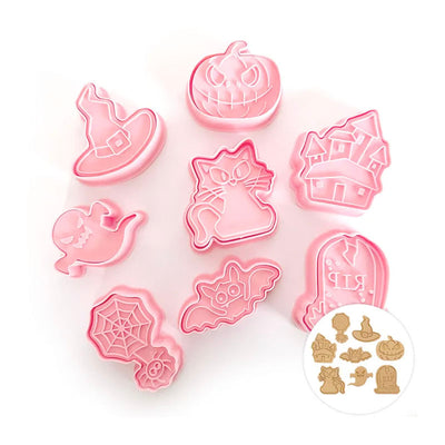 Halloween Cookie and Fondant Cutters -Set of 8