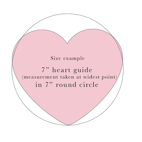 Cake Shape Guides - Heart