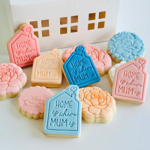 Cookie Cutter Embosser Set - Mini Home is Where mum is