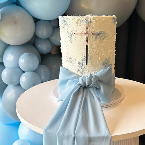 Cake Plaque- Large thin Cross