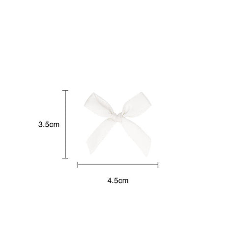Mini Bows 24pack - Satin- White