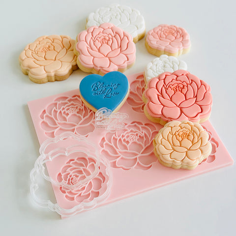 Pattern Shape Plate Kit- Peonies