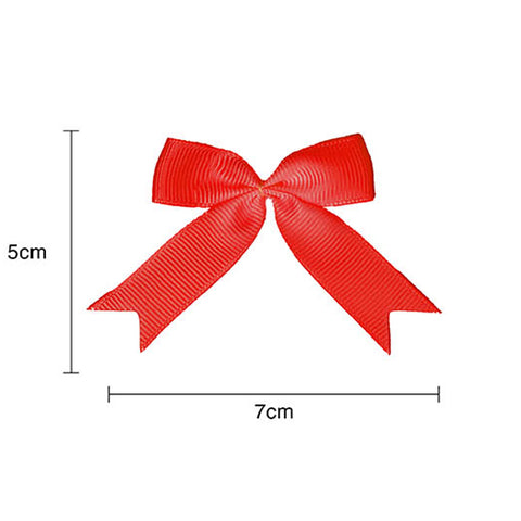 Mini Bows 24pack - Grosgrain- Red