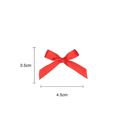 Mini Bows 24pack - Satin- Red