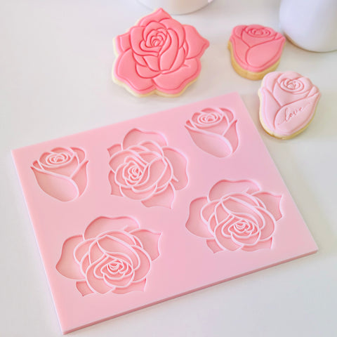 Pattern Shape Plate Kit- Roses with Little Love