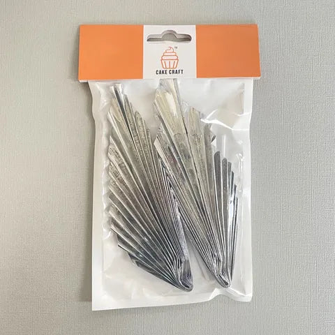 Silver Deco Fan - 2pce