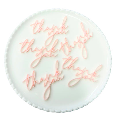 Mini Cake Plaque -Thank you-5pack