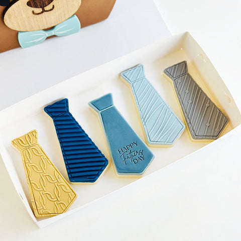Cookie Cutter & Embosser Set- Tie