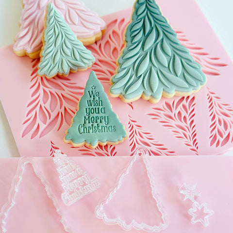 Pattern Shape Plate Kit- Christmas Tree Set