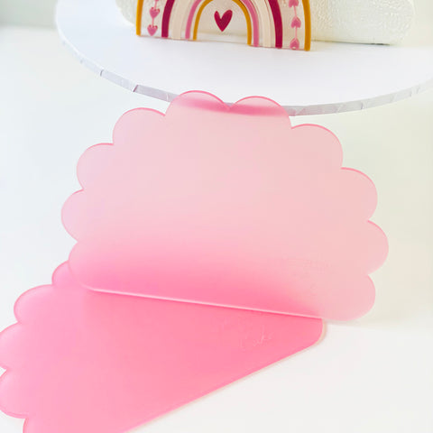Cake Shape Guides -Scalloped Top Front Forward