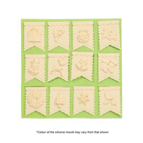 Silicone Mould - Christmas Bunting