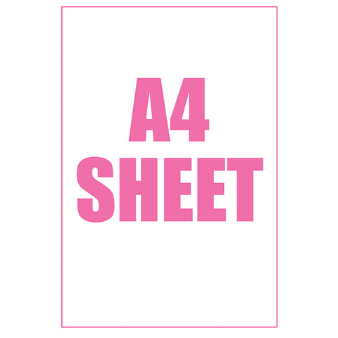 Custom Edible Image - A4 Sheet- Icing Sheet