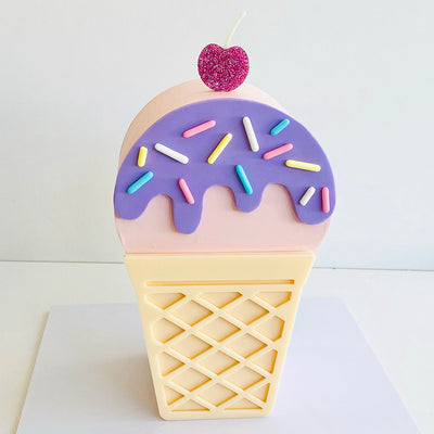 Acrylic "Cake Shape Guides" - Ice cream Cone
