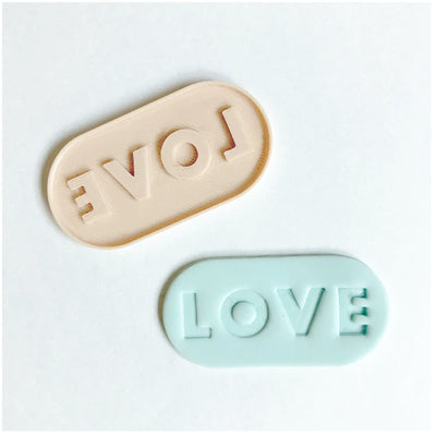 Cookie Cutter and Embosser Set -Love Pill