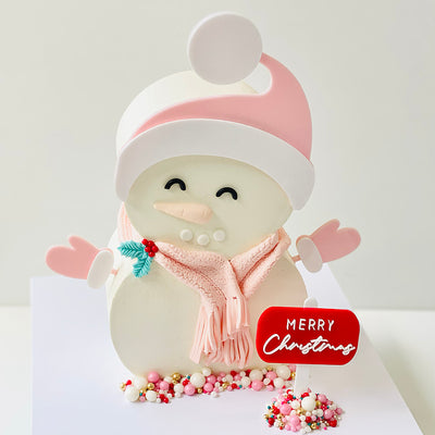 Acrylic Cake Shape Guides - Snowman Set