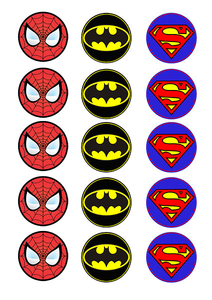 Superman best sale cupcake rings