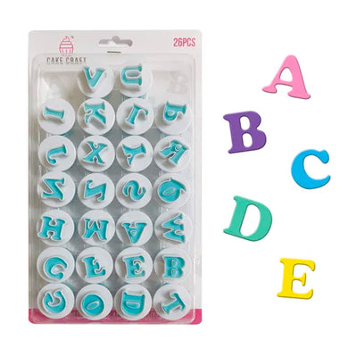 Uppercase Alphabet Plunger Cutter Set