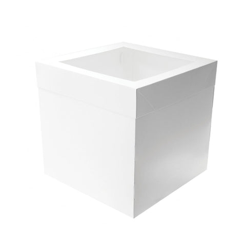 Mondo Tall Cake Box 8 x 8 x 10"- Includes Separate Lid