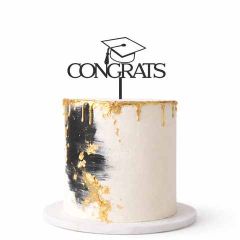 Acrylic Cake Topper - Congrats