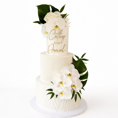 Custom Acrylic Cake Topper - Name and Name