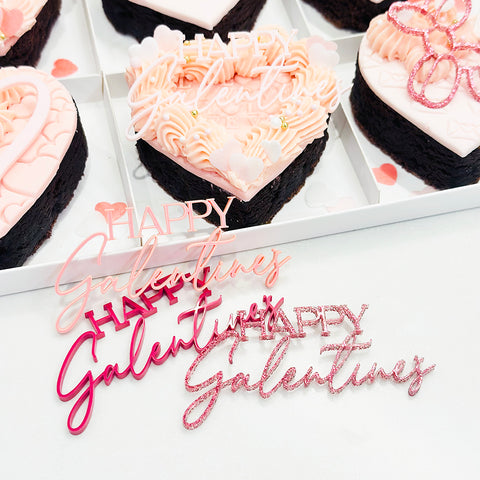 Acrylic Dessert Charms-  Happy Galentines