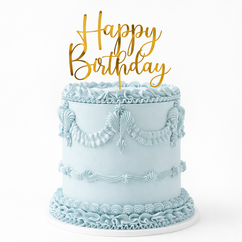 Cake Topper - Happy Birthday