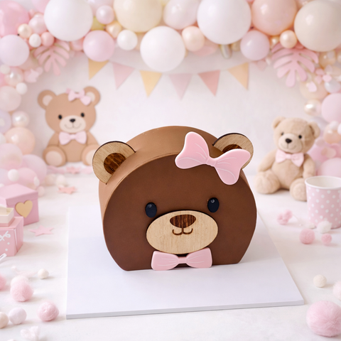 Cake Topper Set - Teddy Bear