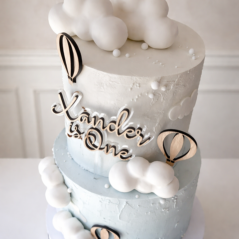 Custom Acrylic Cake Topper - Name is Age