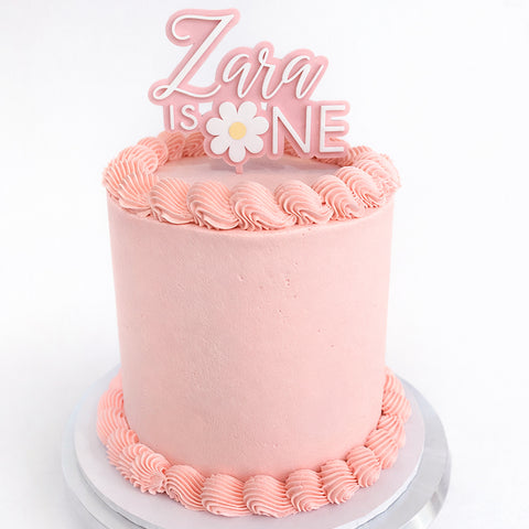 Custom Acrylic Cake Topper - Daisy One