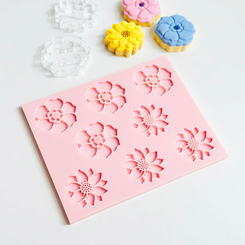 Pattern Shape Plate Kit-  Mini Sunflower & Anenome
