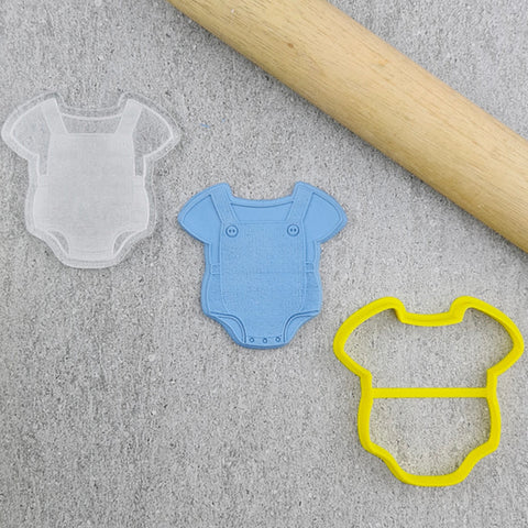 Cookie Cutter Embosser Set - Baby Overall Romper