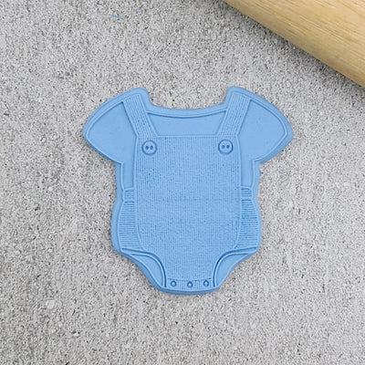 Cookie Cutter and Embosser Set - Baby Overall Romper