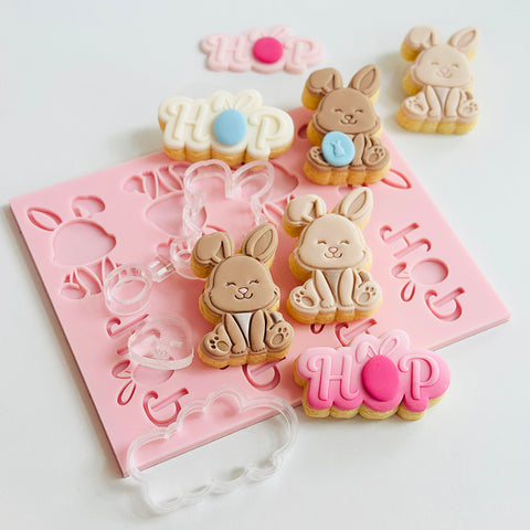 Pattern Shape Plate Kit-  Mini Hop Bunny
