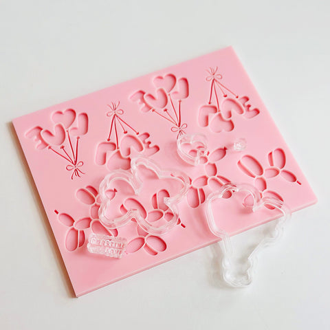 Pattern Shape Plate Kit- Bursting with Love Minis
