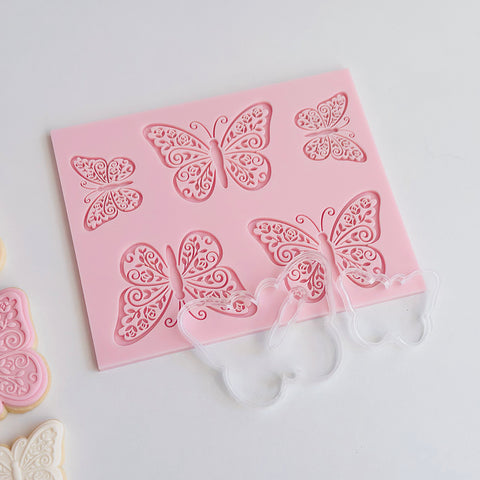 Pattern Shape Plate Kit-  Butterflies