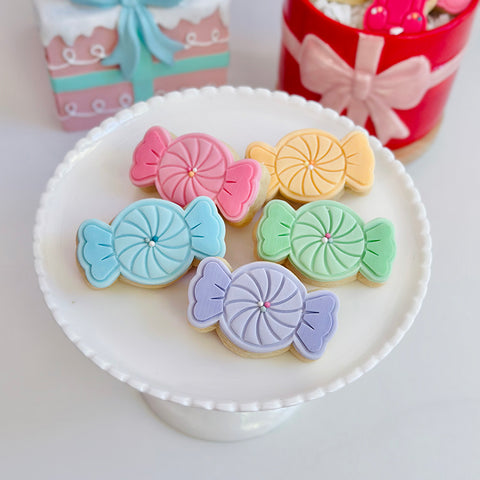 Mini Cookie Stamp & Cutter Set - Candy Bon Bon