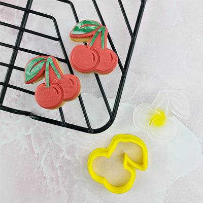 Mini Cookie Cutter and Embosser Set - Cherries