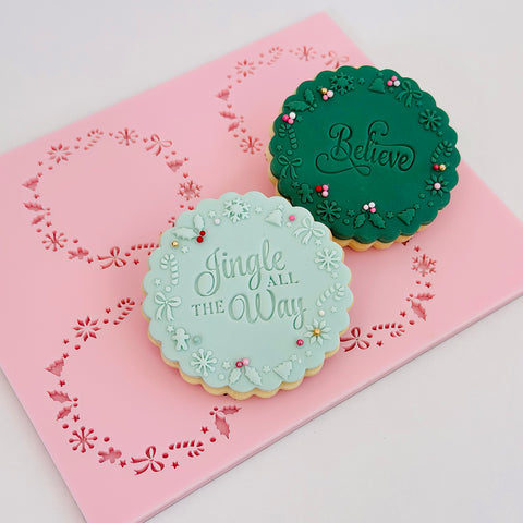 Pattern Plate- Christmas Trinket Border