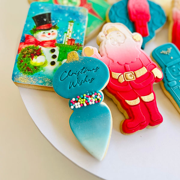 Mini Cookie Impression Stamps MERRY MINIS 2023 somethingforcake