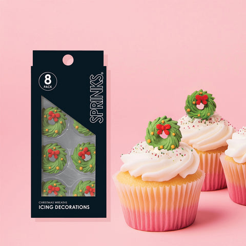 Wreath Icing Decorations - 9 Pack (Copy)