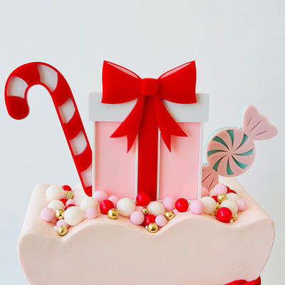 Christmas Trio Cake Topper Set- 3 Piece